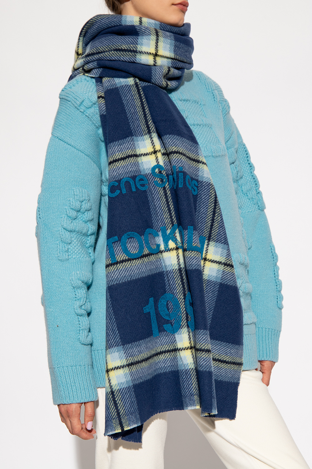 Acne studios cassiar check sales scarf